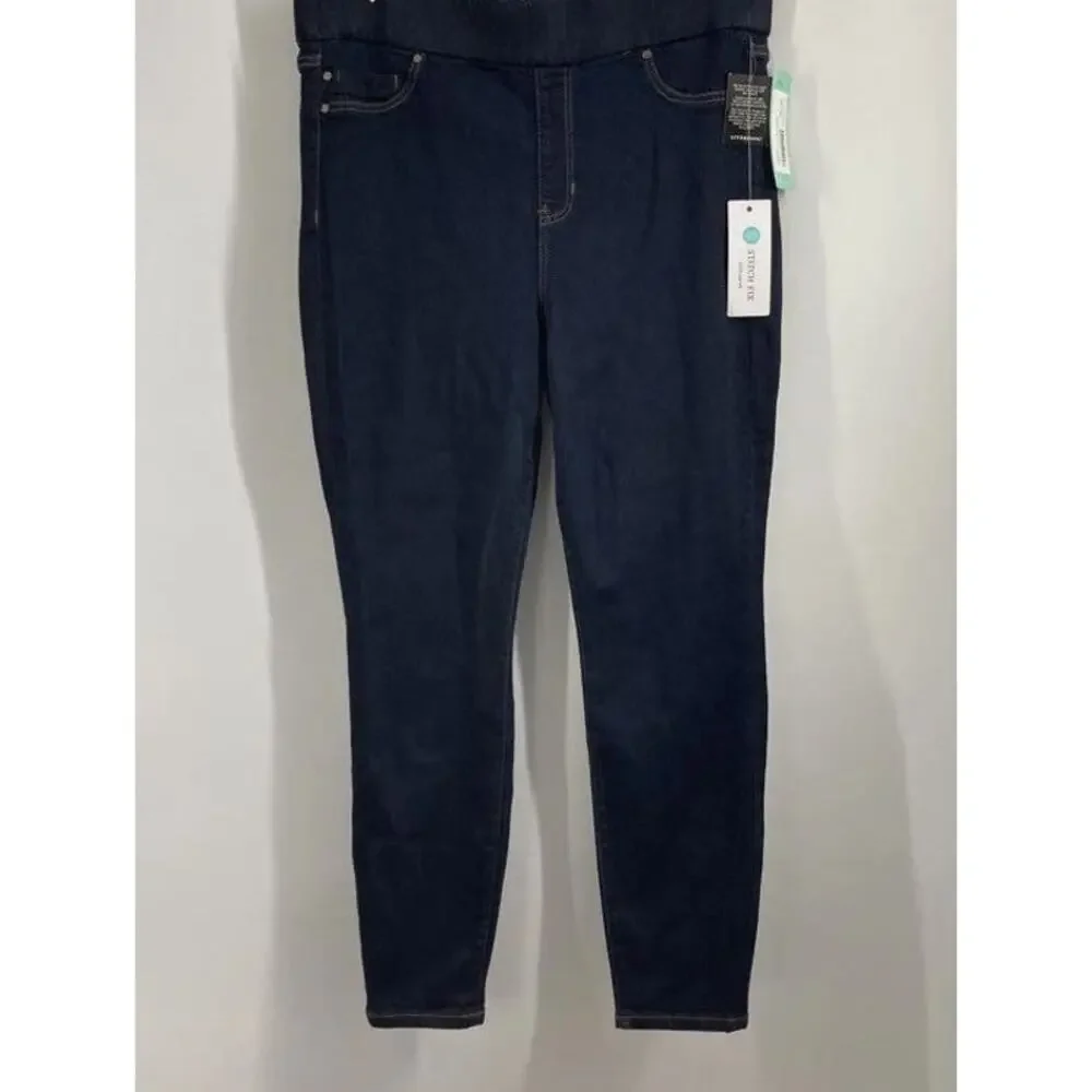 NWT Liverpool Elizabeth Super Skinny Jeans Womens Navy Denim Size 12P Petite
